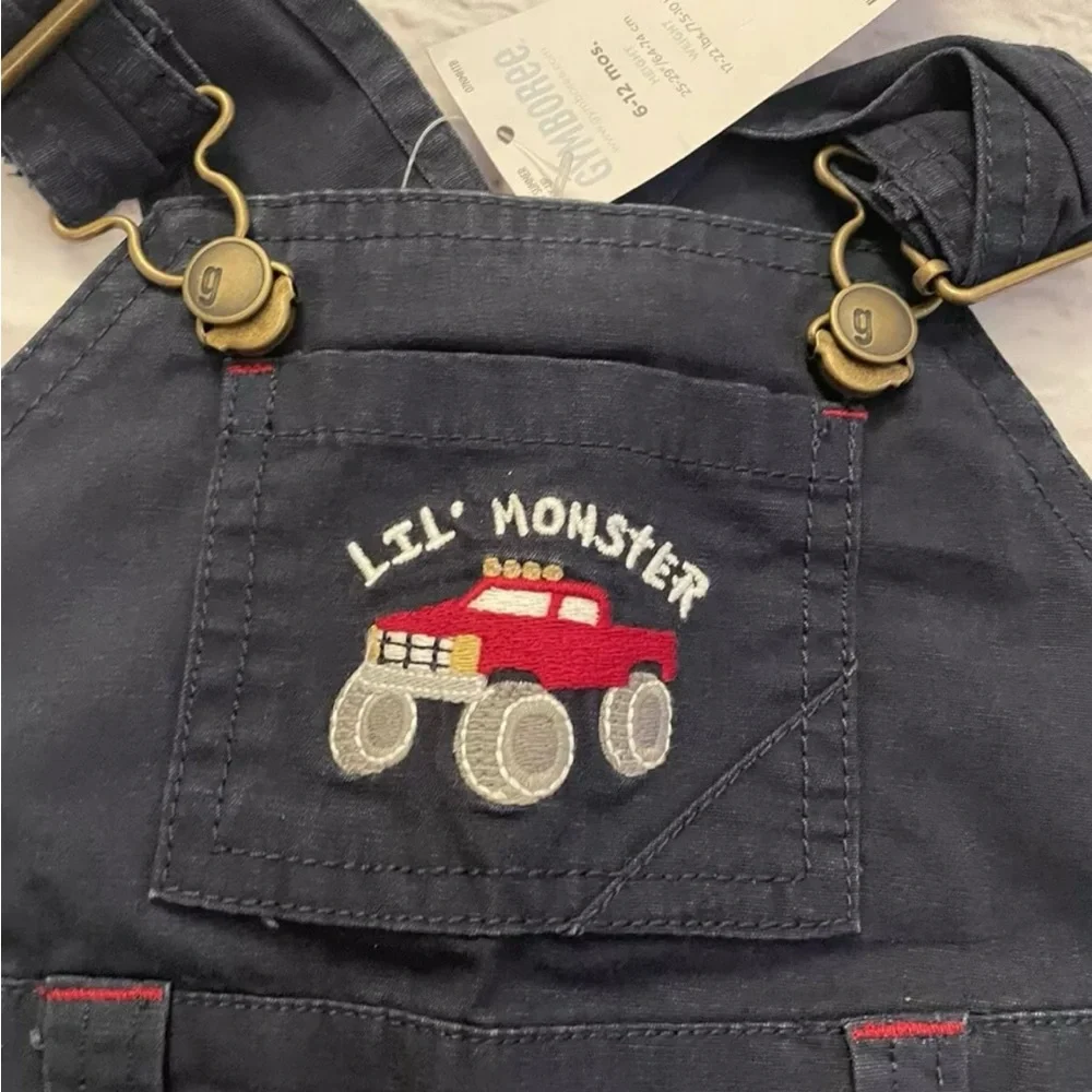 NWT Gymboree Monster Truck Fan “ Lil’ Monster” 6-12 Months Romper RARE